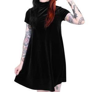 Foxblood Velvet Mod Mini Dress Size L